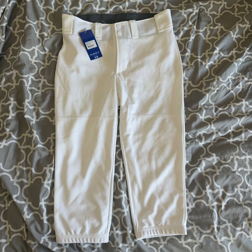 Mizuno Women's Prospect Softball Pants White Size M NWT